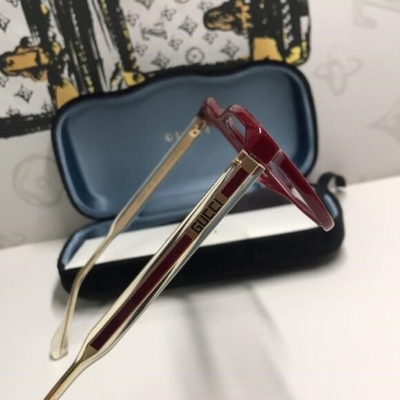 Gucci Burgundy Eyeglasses GG0561o 003 - Picture 11 of 12